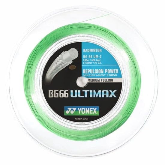YONEX BG 66 Ultimax Badminton String, ReelPastel Green,