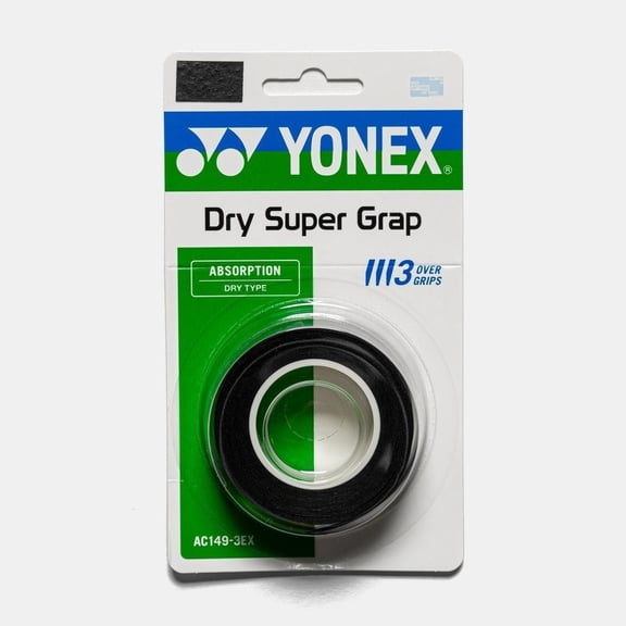 YONEX Dry Super GRAP Tennis/Badminton Overgrip 3-Pack White