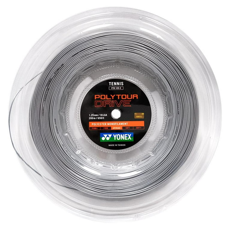 YONEX Poly Tour Drive 125/16L Tennis String Reel Silver