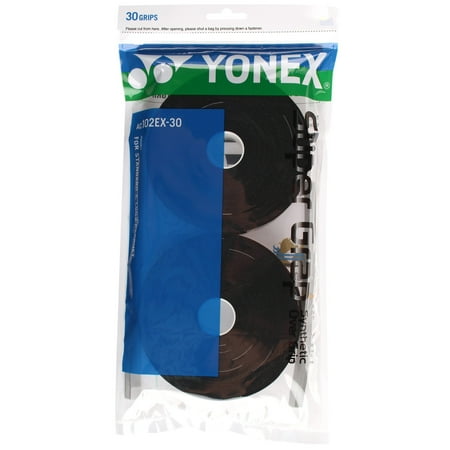 YONEX Super GRAP 30-Pack Racket Grips, Red Yellow