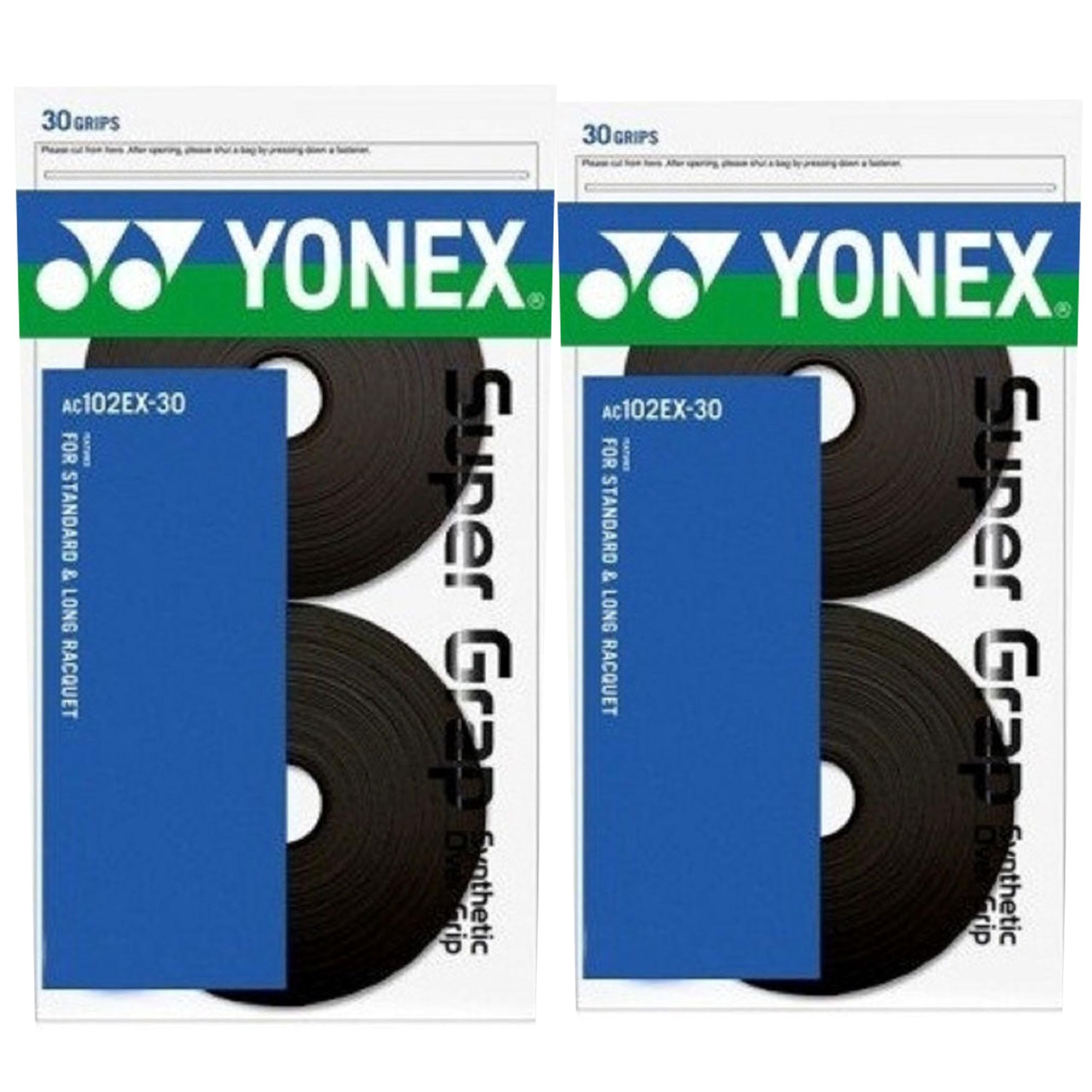 YONEX Wet Super GRAP, Assorted Colors 60 Grips Black