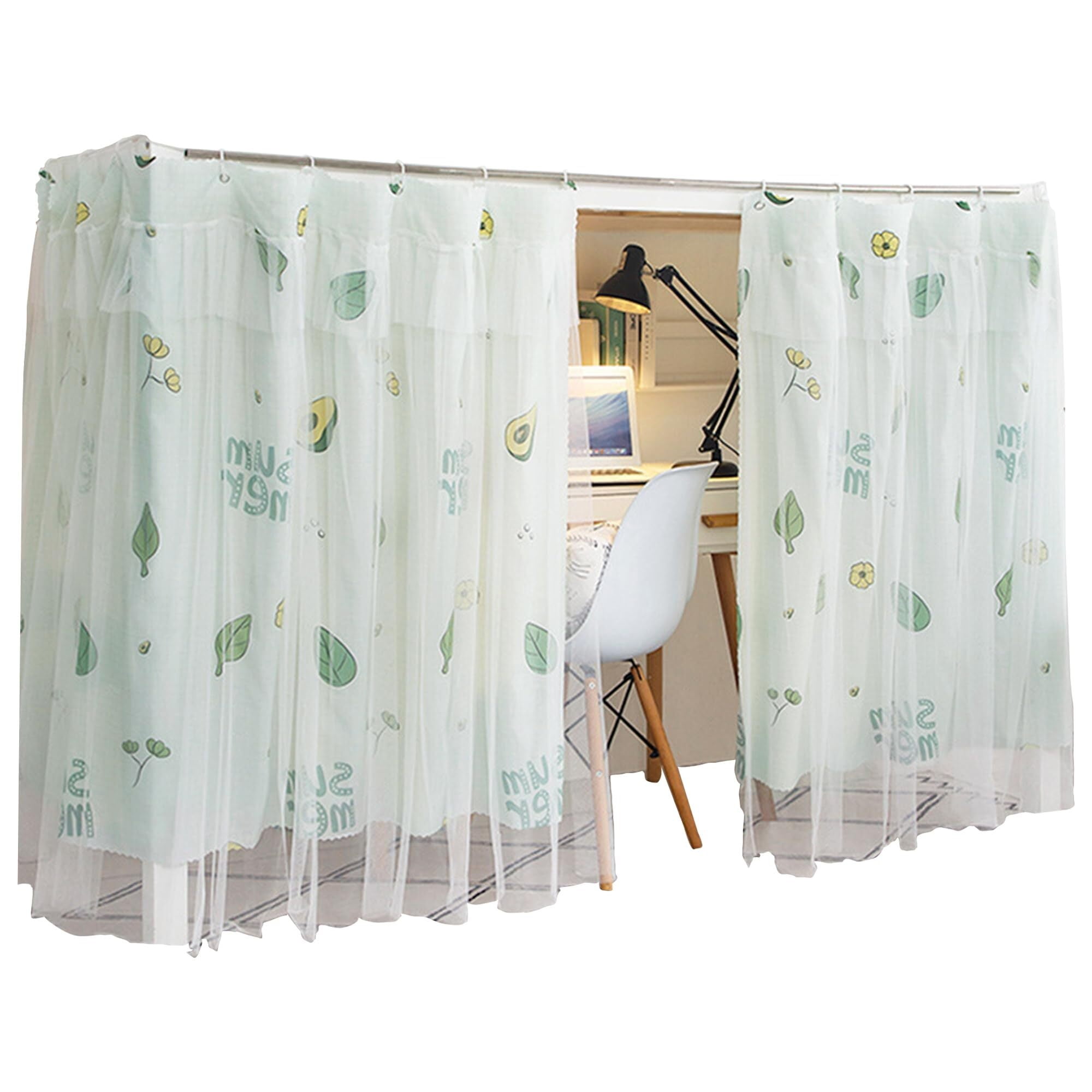 YONG SHOPE Beautiful Gauze Bunk Bed Curtains Drapes with Lace Privacy ...