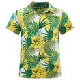 thumbnail image 1 of YONGHS Casual Aloha Luau Shirts for Kids Boys Hawaiian Shirts Summer Holiday Beach Dress Shirt Tops Type F 9-10, 1 of 7