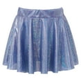 thumbnail image 1 of YONGHS Girl's Shiny Metallic Skater Skort Dance Athletic Pleated A-Line Mini Scooter Skirt Royal Blue 6-8, 1 of 7