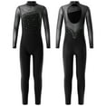 thumbnail image 1 of YONGHS Girls Kids One Piece Dance Unitard Long Sleeve Skating Jumpsuit Gymnastics Bodysuit Black 14, 1 of 5