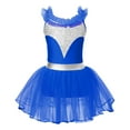 thumbnail image 1 of YONGHS Girls Kids Spaghetti Straps Ballet Dance Leotard Dress Ballerina Ice Skating Dress Royal Blue 10, 1 of 5