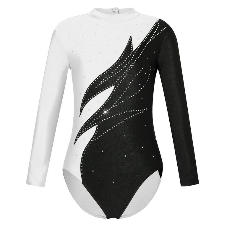 YONGHS Gymnastics Leotard for Girls Sparkle Diamond Dancewear