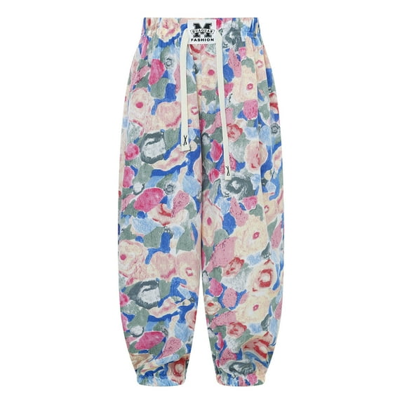 YONGHS Kids Boys Girls Bohemian Print Bloomer Casual Jogger Sweatpants Harem Trousers Beach Pants Type A 11-12