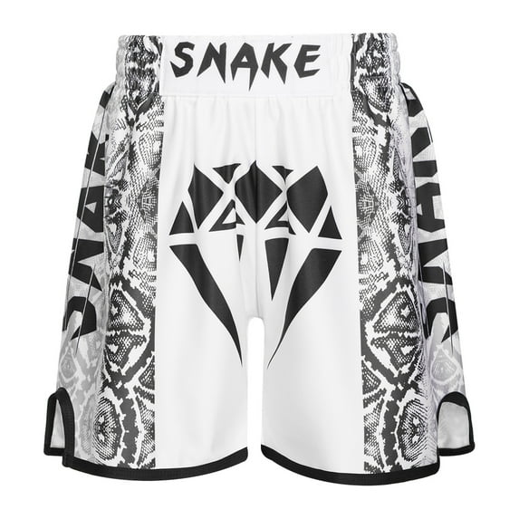 YONGHS Kids Boys Girls Boxing Shorts Muay Thai Kickboxing MMA Gym Training Trunks Type B 9-10