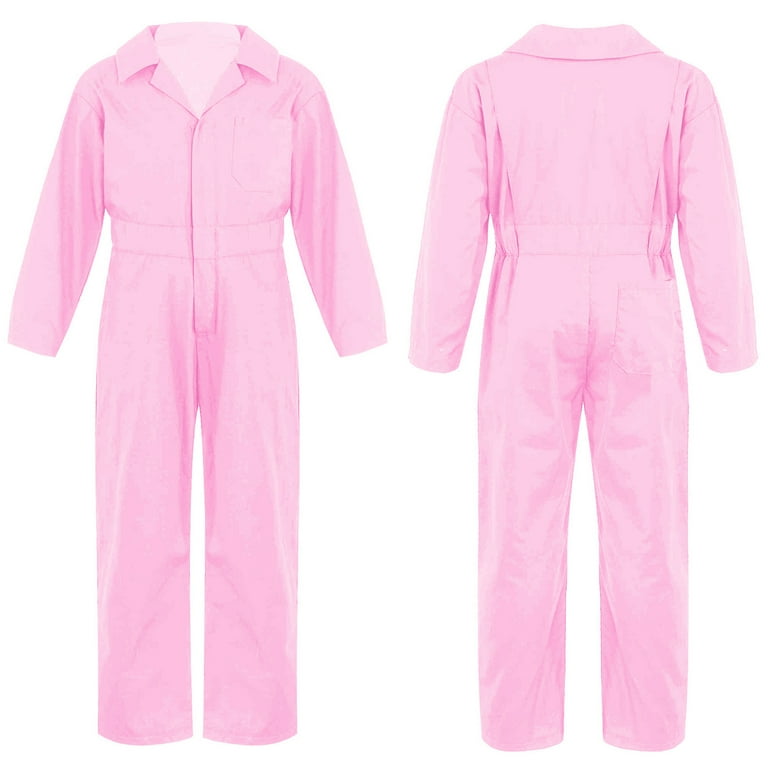 YONGHS Kids Boys Long Sleeve Coverall Overalls Bodysuit Hip
