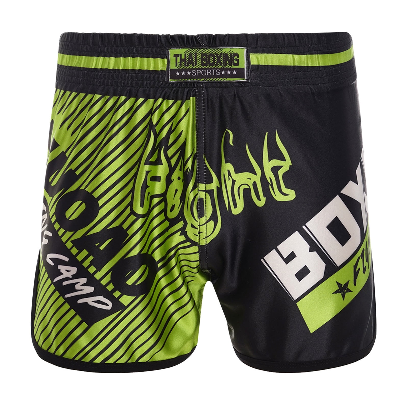 Pantaloncini Da Boxe Bambino/ragazzo - Per Muay Thai, MMA, Kickboxing, Materiale Elastico 95% Poliestere 5% Elastan