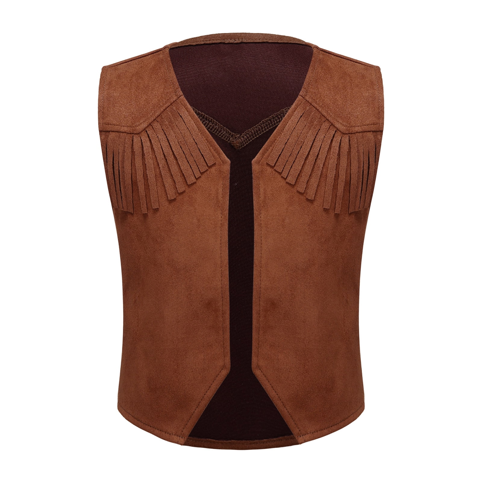 YONGHS Kids Boys Western Cowboy Cowgirl Vest Jacket