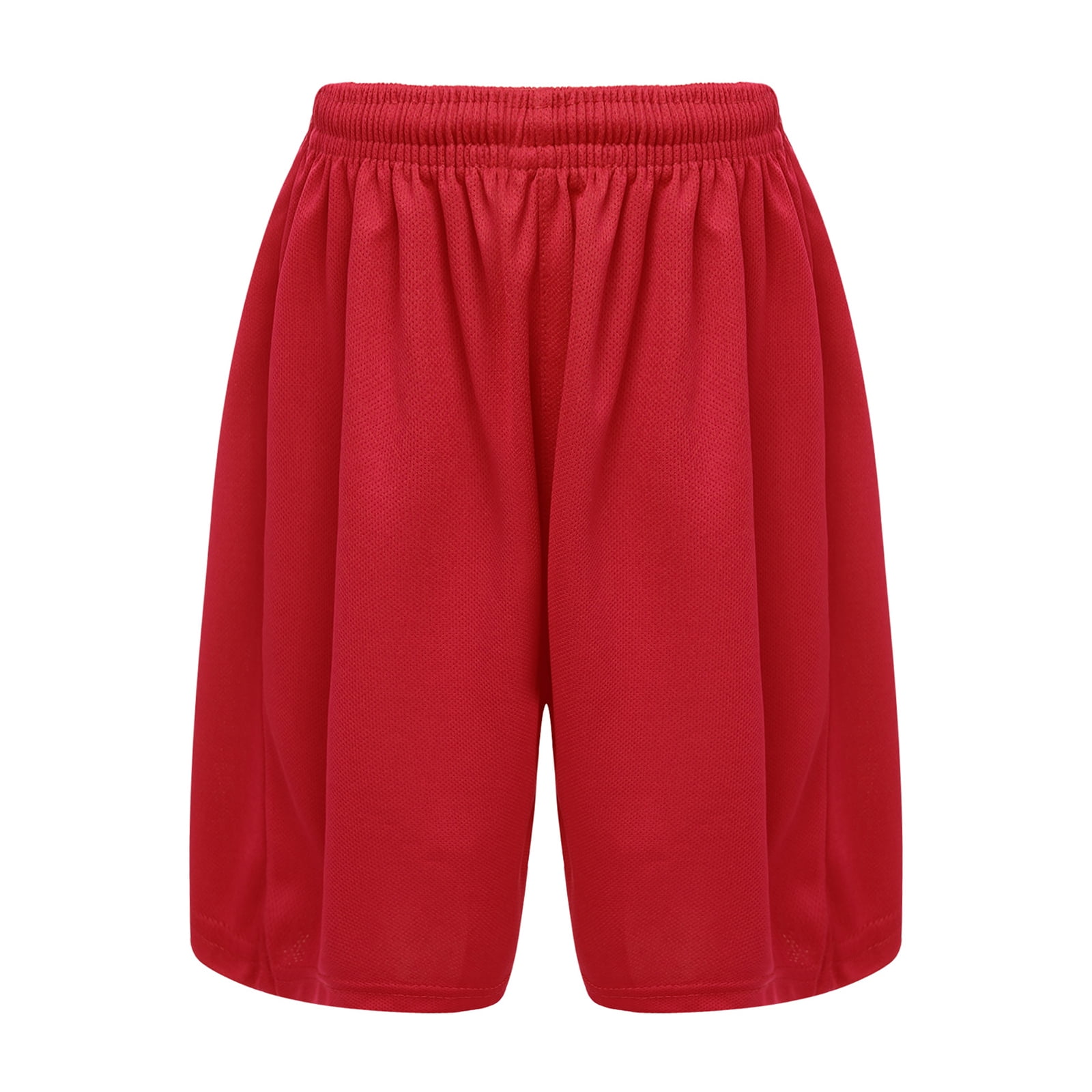 YONGHS Kids Football Basketball Shorts Boys Sport Drawstring Boyshorts Moisture Wicking Trunks Red 3 4 Walmart