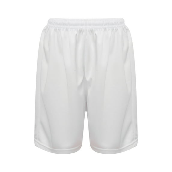 YONGHS Kids Football Basketball Shorts Boys Sport Drawstring Boyshorts Moisture Wicking Trunks White 7-8