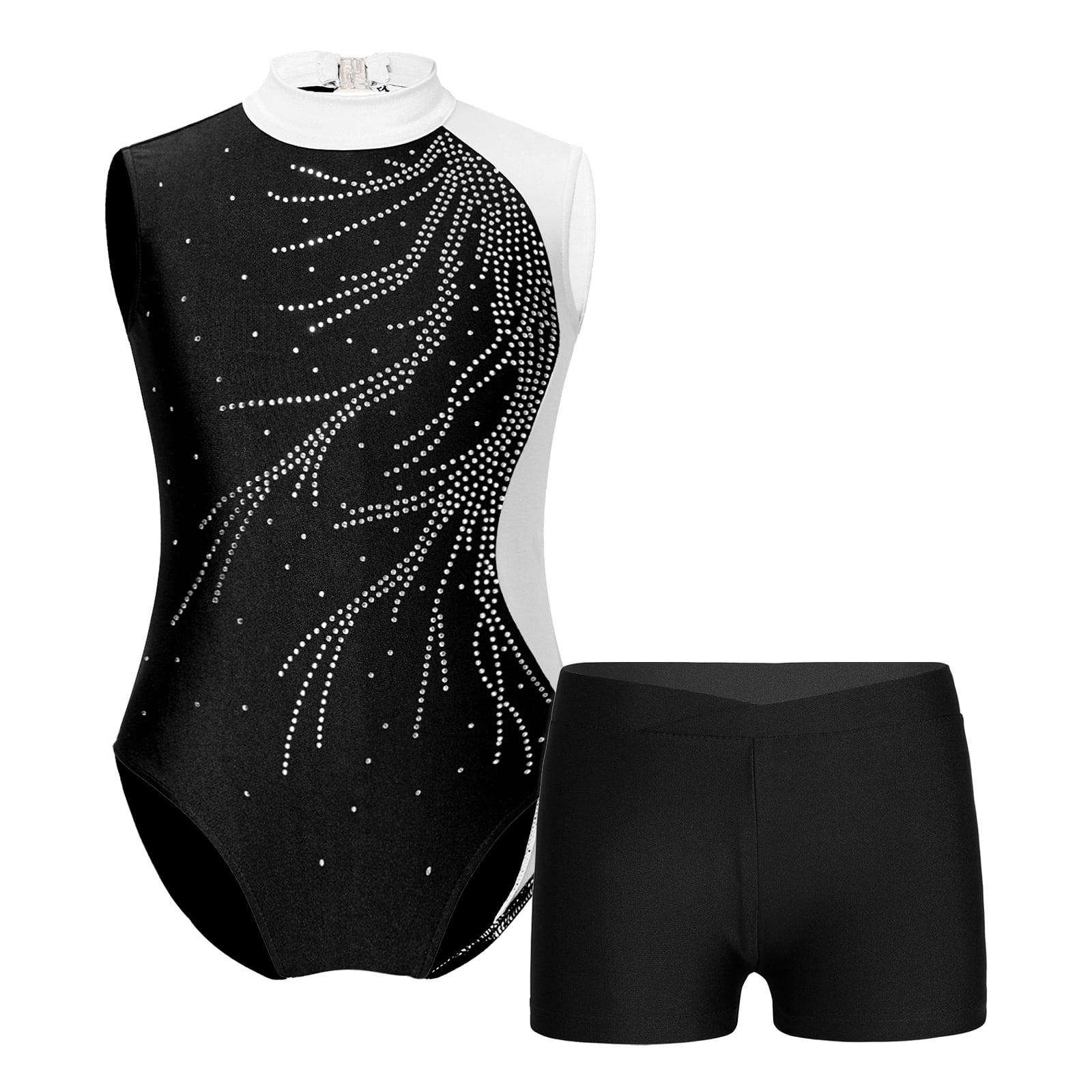 Iiniim Girls Shiny Gymnastic Leotard Sleeveless Unitards Sparkly Ballet Dance Tank Bodysuit Size 4 14 Purple 12