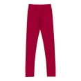 thumbnail image 1 of YONGHS Kids Girls Ankle Length Tights Pants Athletics Dance Yoga Leggings Activewear Burgundy 16, 1 of 7