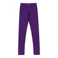thumbnail image 1 of YONGHS Kids Girls Ankle Length Tights Pants Athletics Dance Yoga Leggings Activewear Dark Purple 16, 1 of 6