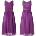 thumbnail image 1 of YONGHS Kids Girls Chiffon Party Dress Junior Ball Gown Wedding Bridesmaid Dresses, 1 of 5