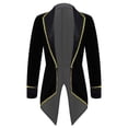 thumbnail image 1 of YONGHS Kids Girls Circus Ring Master Tuxedo Coat Long Sleeve Tailcoat Jacket Halloween Fancy Outfit Black 14, 1 of 7