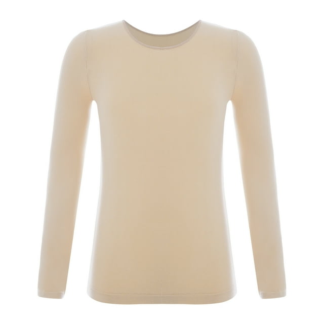 YONGHS Kids Girls Fleece Lined Thermal Underwear Tops Long John Base