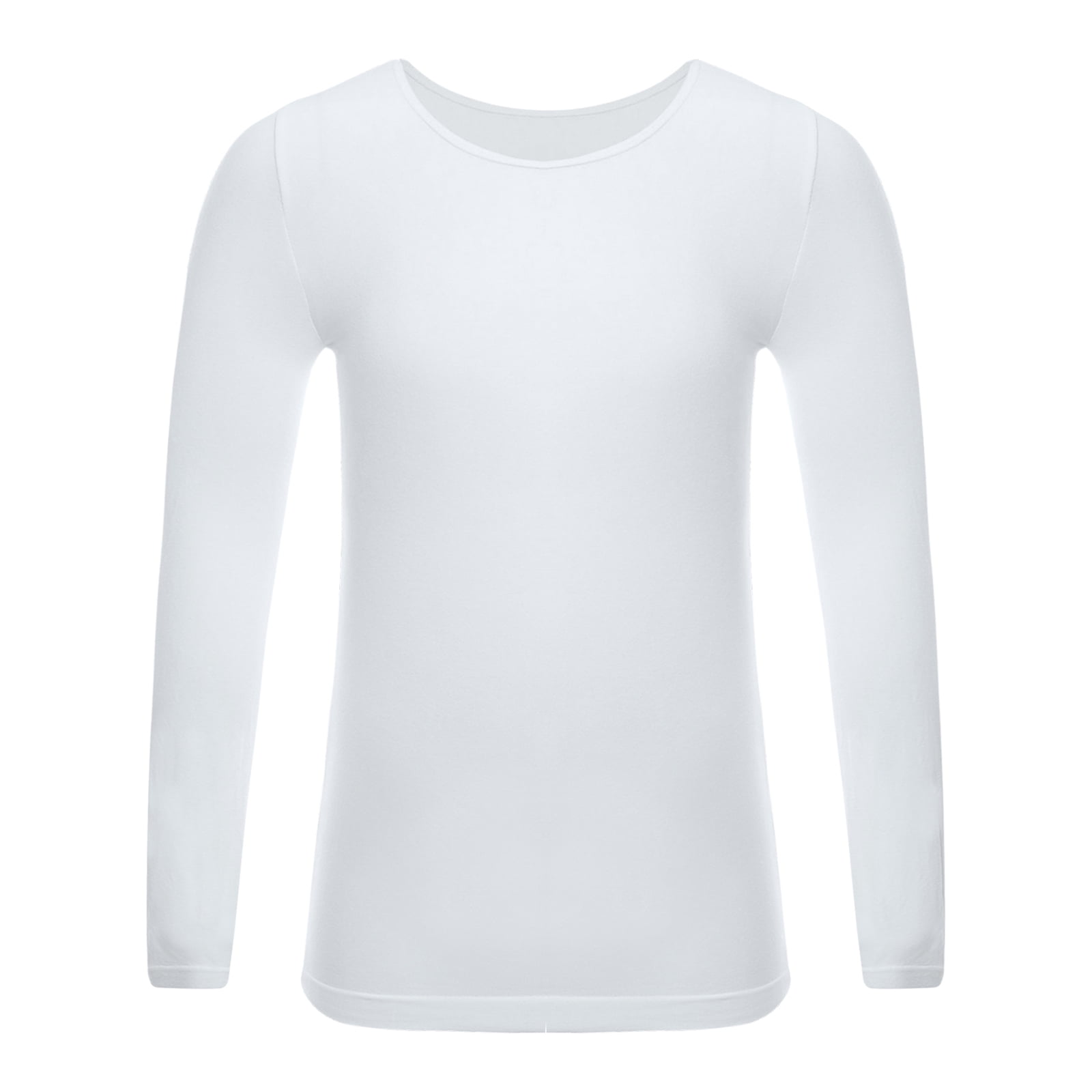 YONGHS Kids Girls Fleece Lined Thermal Underwear Tops Long John Base