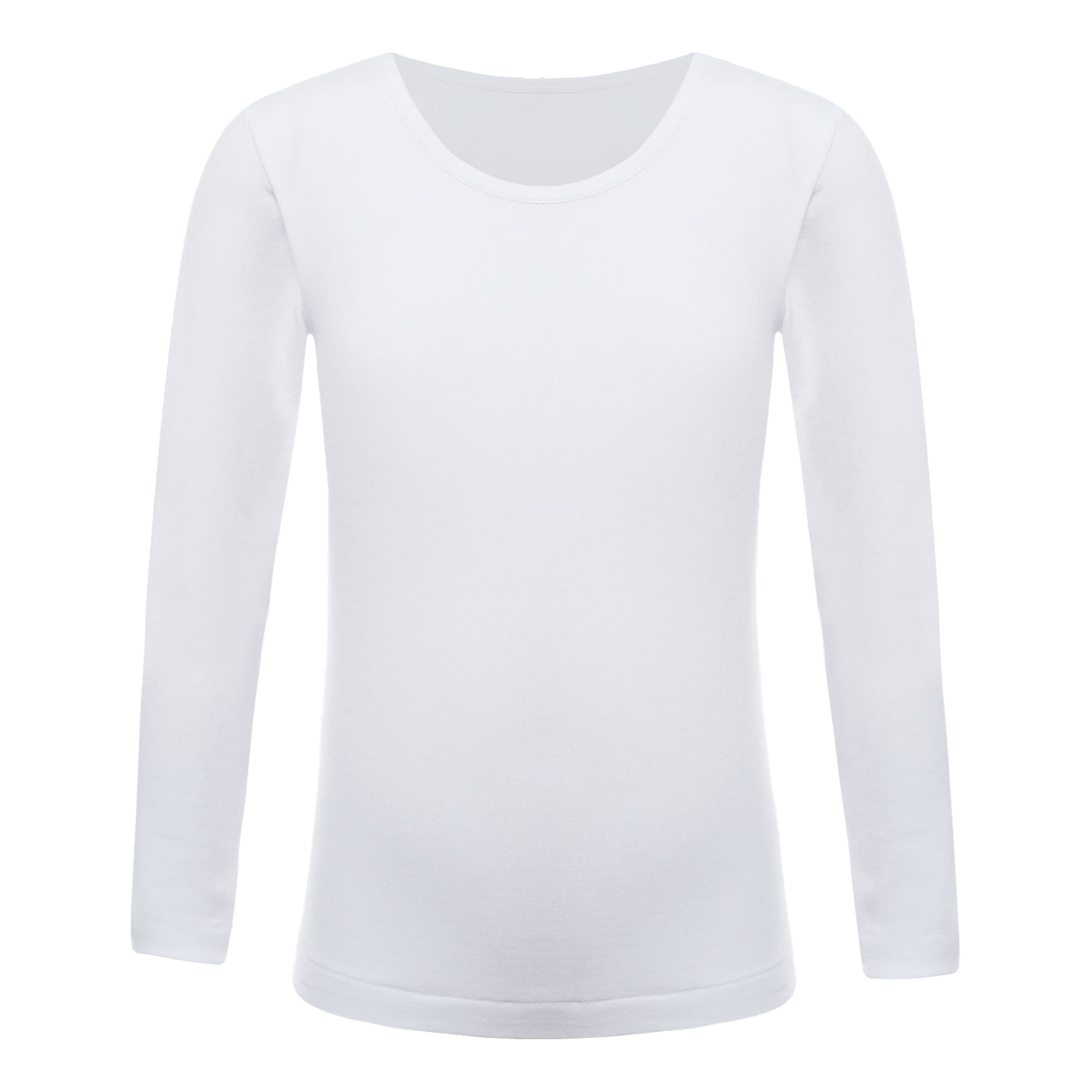 YONGHS Kids Girls Fleece Lined Thermal Underwear Tops Long John Base