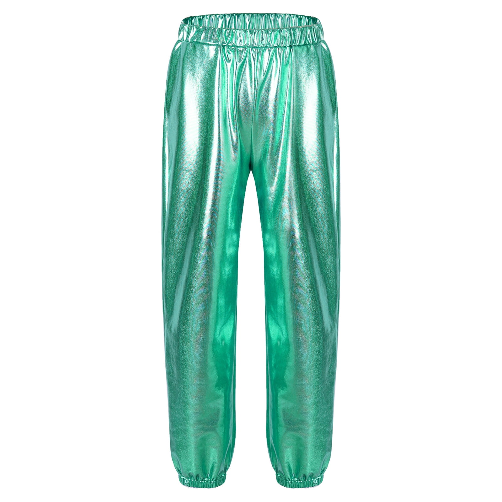 Kids Sparkle Sequin Dance Pants - Shiny Jazz Hip Hop Trousers For Performances