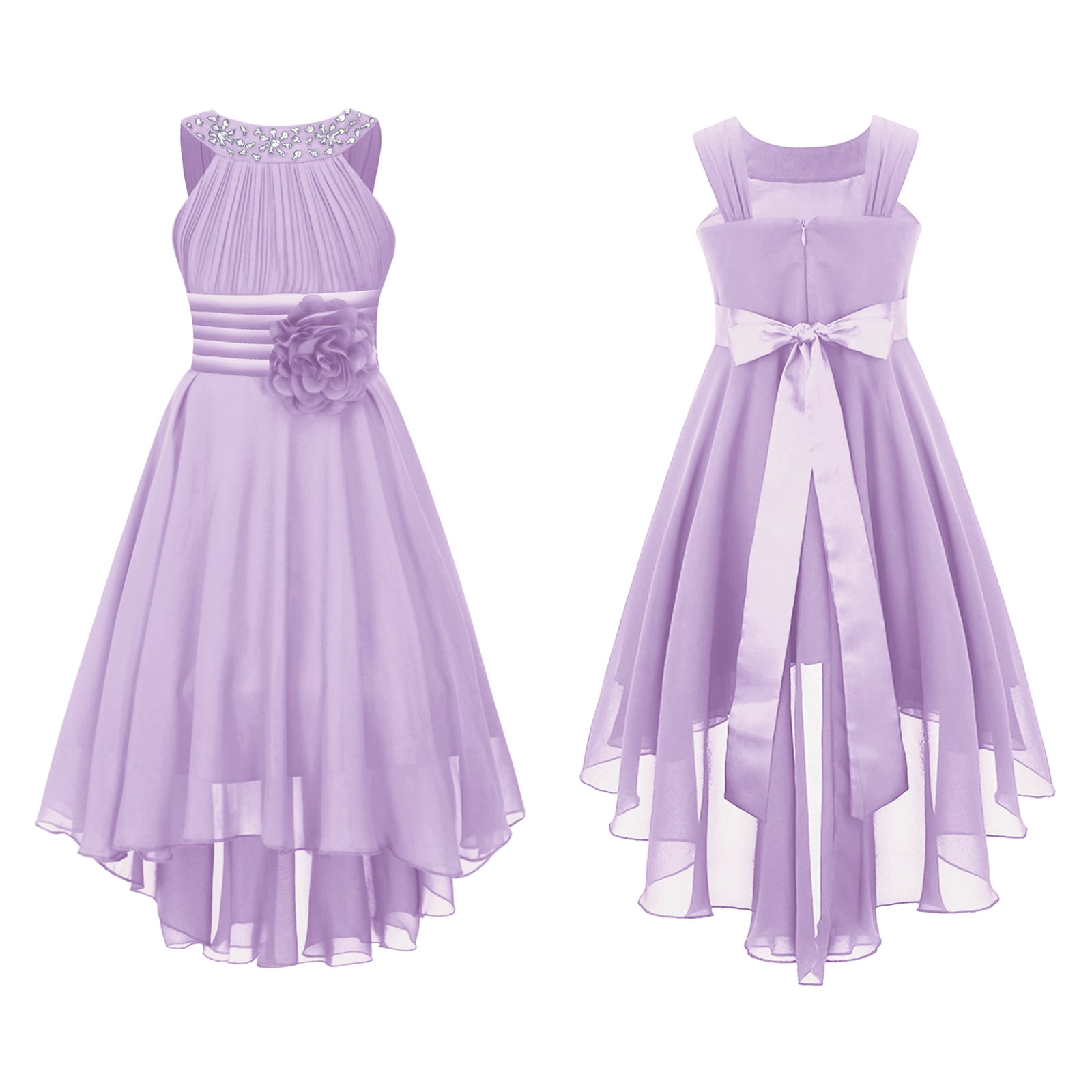 lavender and white bridesmaid dresses Zapakasa Women Lavender Floral Long Wedding Guest Dress with Slit A-Line  Off the Shoulder Bridesmaid Dress with Ruffles main image 1