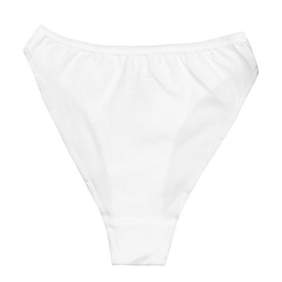 YONGHS Kids Girls High Leg Cut Briefs Solid Ballet Gymnastics Underwear 2-12 White 110