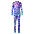 thumbnail image 1 of YONGHS Kids Girls Long Sleeve Full Body Mermaid Unitard Turtleneck Bodysuit for Dance Gymnastics Type A 11-12, 1 of 7