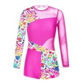 thumbnail image 1 of YONGHS Kids Girls Long Sleeve Leopard Print Gymnastic One Piece Leotards Dance Sports Costume Hot Pink 12, 1 of 3