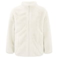 thumbnail image 1 of YONGHS Kids Girls Polar Fleece Jacket Long Sleeve Zipper Outerwear Winter Warm Coat Beige 2-3, 1 of 6