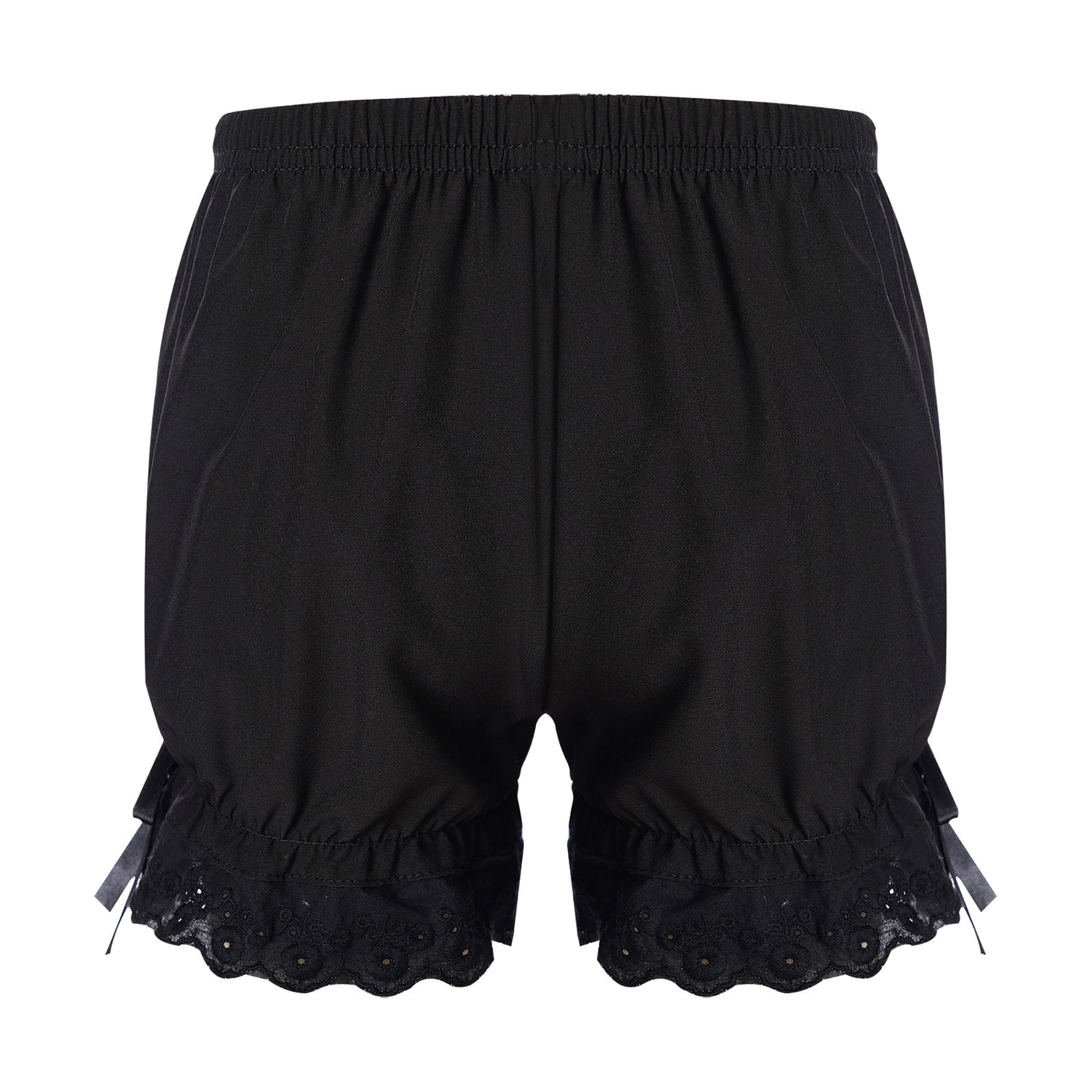 Bloomers Citrouille Maid Volants Femme – Vintage Victorien, Dentelle, Élastique Confort