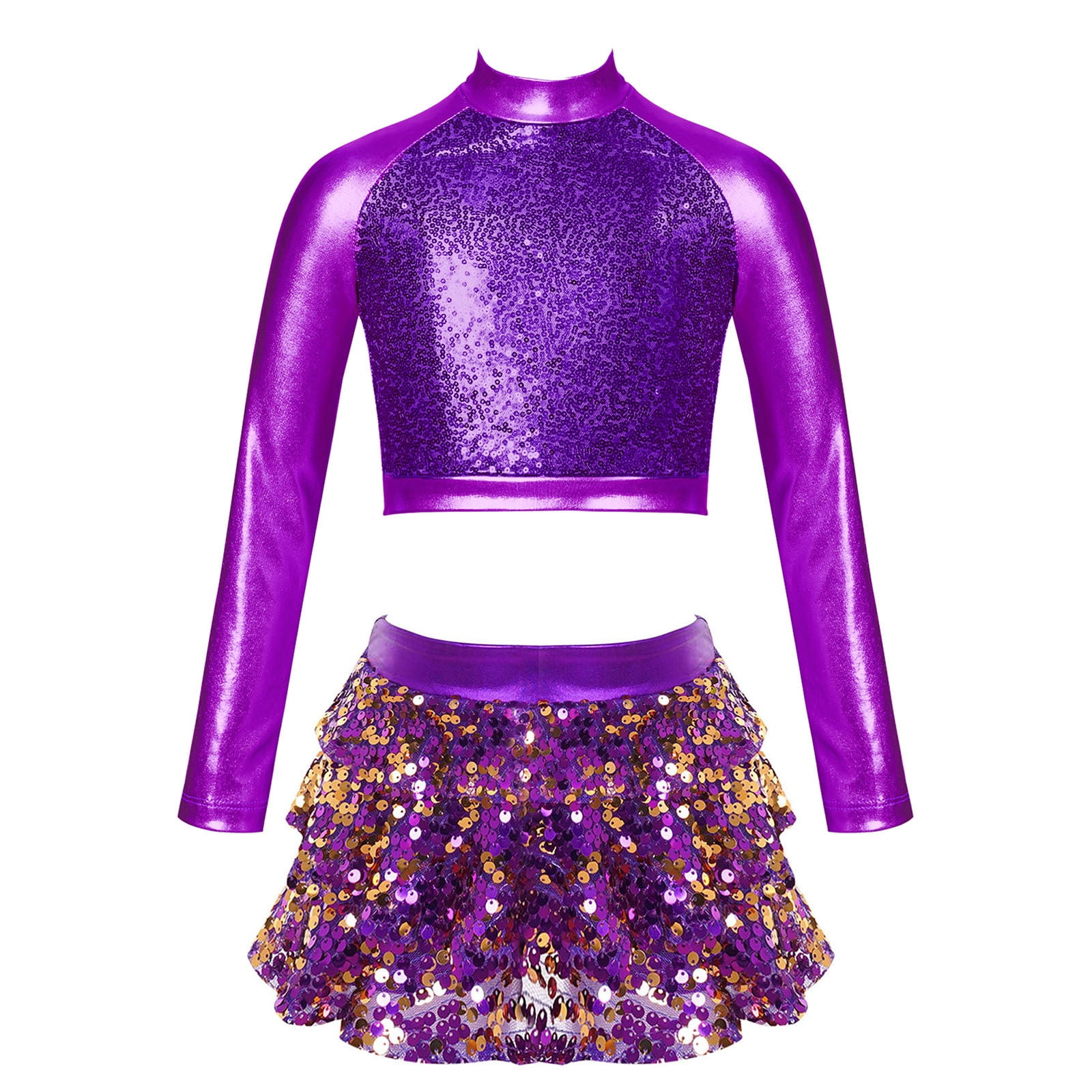 Purple dance crop top on sale