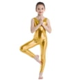 thumbnail image 1 of YONGHS Kids Girls Shiny Metallic Tank Unitard Gymnastics Leotard Ballet Jumpsuit 3-14, 1 of 7