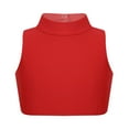 thumbnail image 1 of YONGHS Kids Girls Sleeveless Athletic Dance Crop Tops Criss Cross Back Vest Tank Tops Red 4, 1 of 7