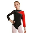 thumbnail image 1 of YONGHS Kids Girls Sparkle Ballet Dance Long Sleeve Gymnastics Leotard Sports Tumbling Bodysuit Red 10, 1 of 7