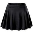 thumbnail image 1 of YONGHS Kids Girls Tennis Golf Mini Skirt High Waisted Pleated A-Line Skater Sport Swim Dress with Shorts Black 12-13, 1 of 3