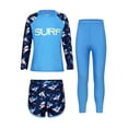 thumbnail image 1 of YONGHS Kids Girls UPF 50+ Long Sleeve Swimwear UV Sun Protection Swimsuit Athletic Surf Swimwear Blue 3-4, 1 of 7