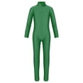 thumbnail image 1 of YONGHS Kids Girls Zipper Back Full Body Gymnastics Jumpsuit Unitard Bodysuit Dancewear Green 3-4, 1 of 7