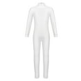 thumbnail image 1 of YONGHS Kids Girls Zipper Back Full Body Gymnastics Jumpsuit Unitard Bodysuit Dancewear Ivory 9-10, 1 of 7