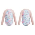 thumbnail image 1 of YONGHS Little Big Girls Floral Palm Rash Guard Shirt Sun Protective Swimsuit Swimwear Multi Horse 10, 1 of 7