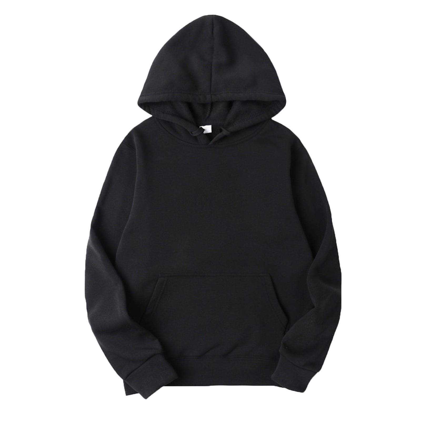 Plain black mens hoodie sale