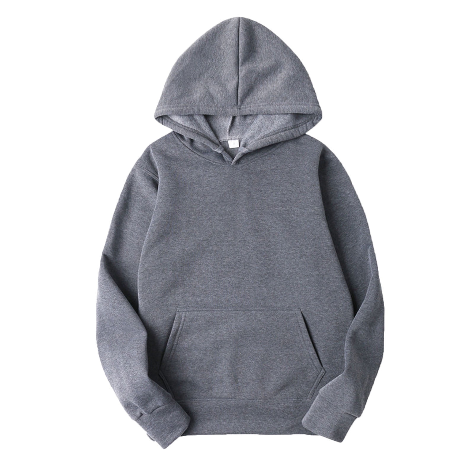 YONGHS Men's Solid Color Pullover Hoodie Long Sleeve YONGHS Men's Solid Color Pullover Hoodie Long Sleeve