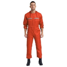 YONGHS Men s Work Coveralls Loose Fit Lightweight Reflective Strips Mechanics Jumpsuits Workwear White 3XL 185 Walmart