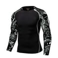 thumbnail image 1 of YONGHS Mens Long Sleeve Rashguard Shirt UPF 50+ Surfing Workout Swimwear Top Grey&Black XL, 1 of 2