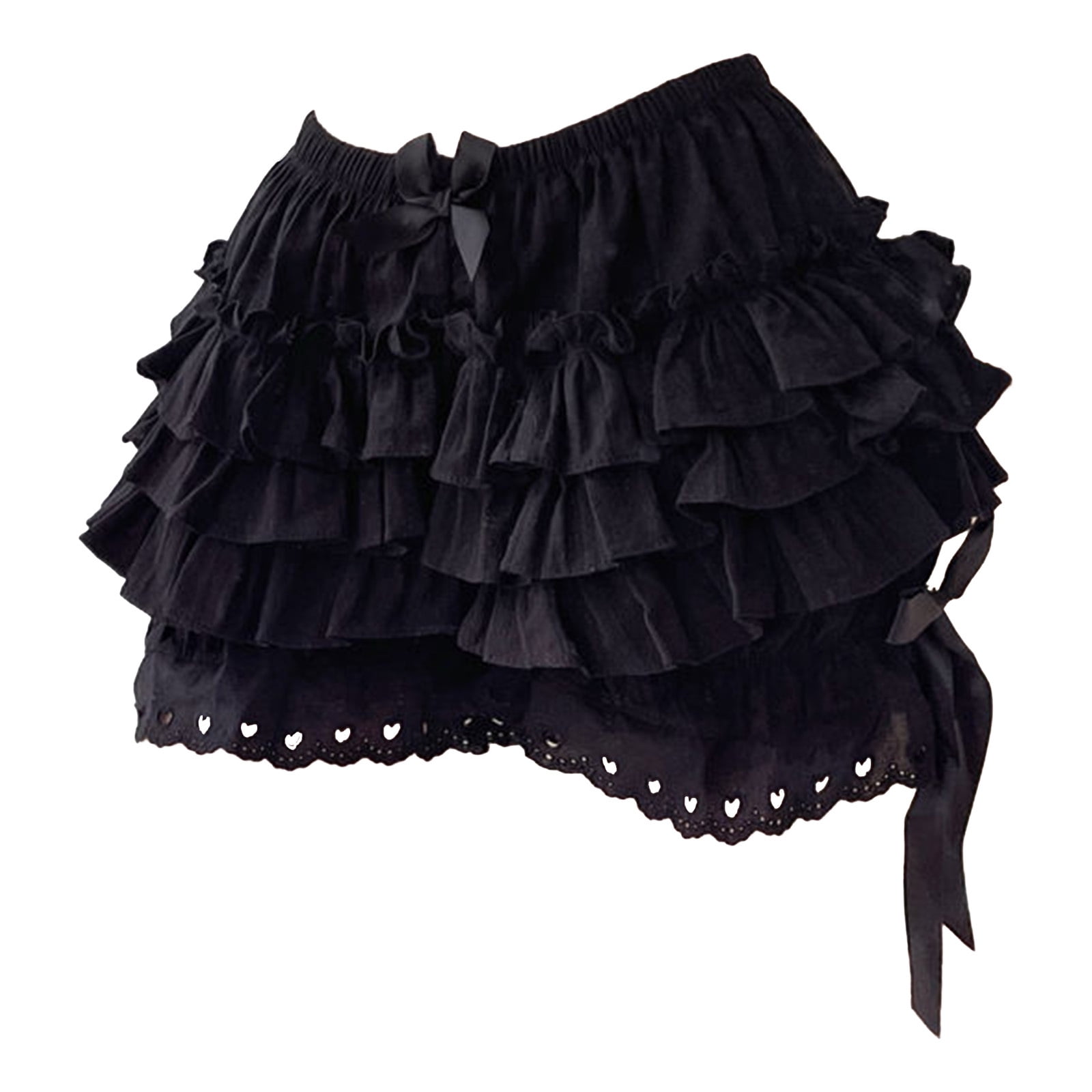 Alyweatry Women Ruffle Long Bloomers Elastic Waist Italy