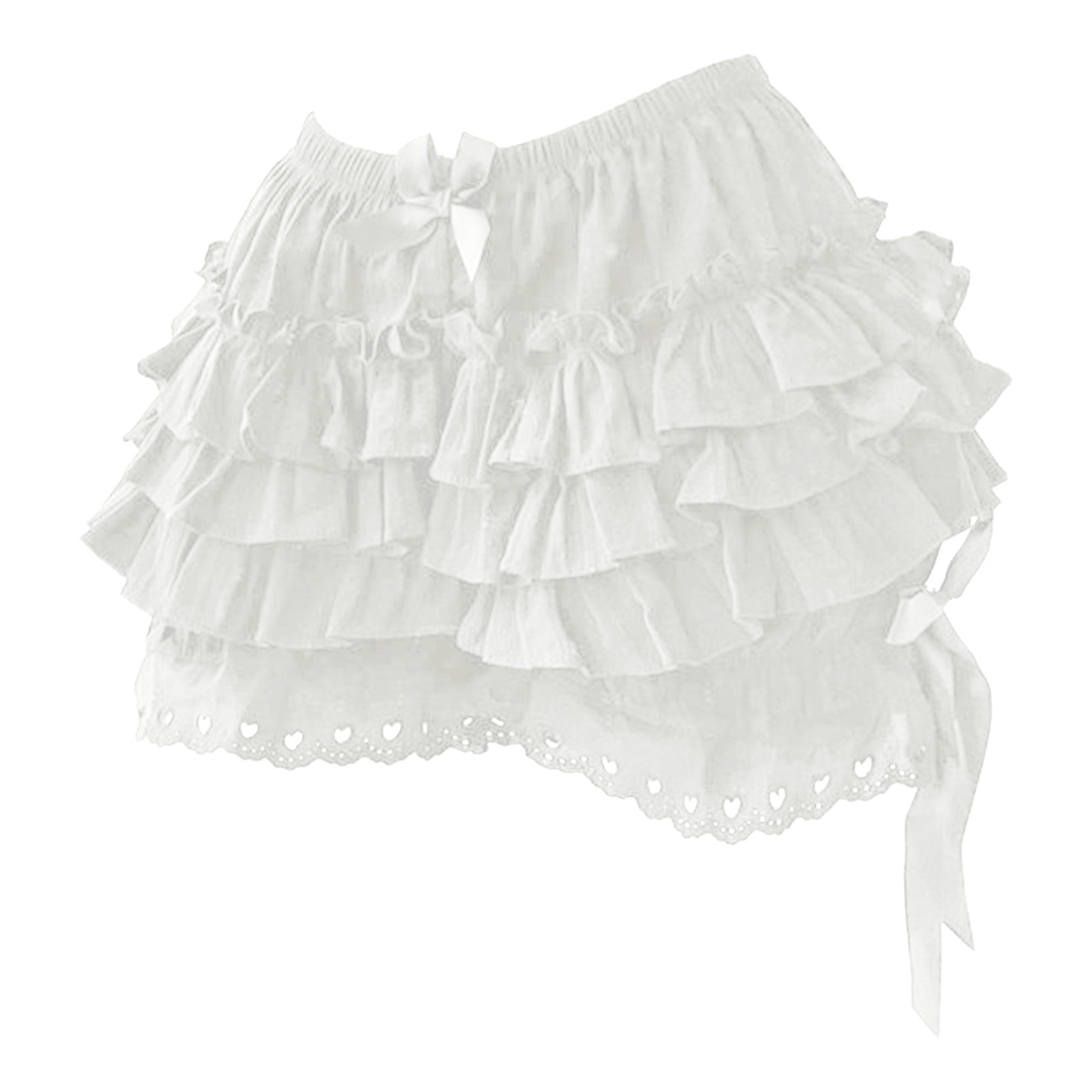 YONGHS Women's Kawaii Bloomers Shorts Pantaloons Ruffle Panties Lace ...