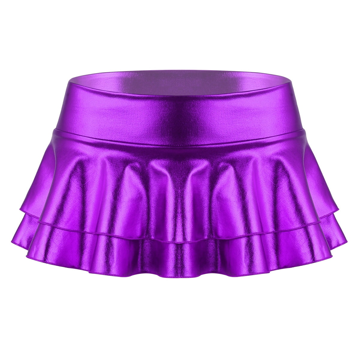 Metallic skirt purple 2025