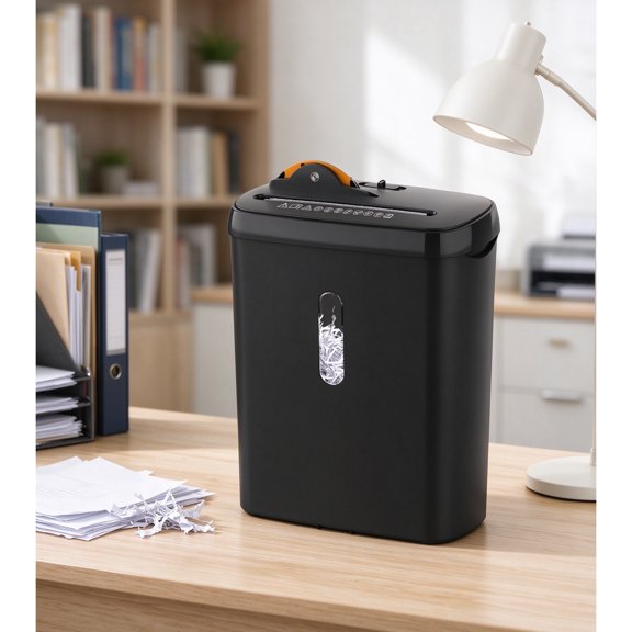 YONGKANG 10-Sheet Strip Cut Paper Shredder Security Level 3.17-Gallon Basket CD Credit Card Home Office